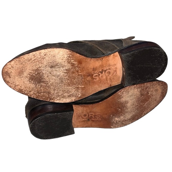 Kors Michael Kors Brown Leather Buckle Boots Booties size 9 - Picture 8 of 8